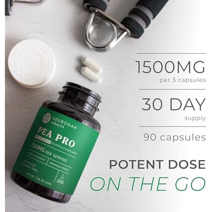 Neurogan Ultra Micronized Palmitoylethanolamide (Pea) Supplement - 1500 MG Per Serving - Highly Purified & Bioavailable - 90 Capsules - Natural Support for Men & Women - Image 4