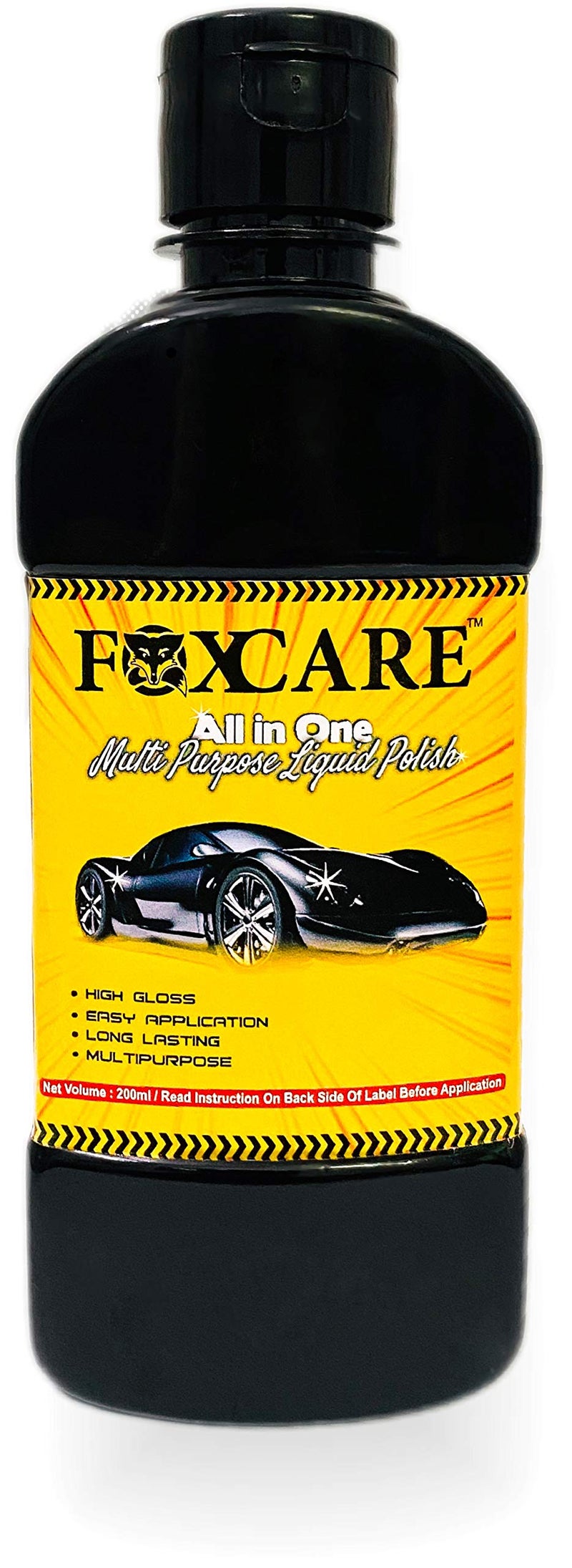 Foxcare All In One Polish 200ml | Car & Bike Liquid Polish | Removes Minor Scratches, Water Repellent Coating | Dashboard Plastic Fibre Restorer | Shine Enhancer & Paint Protection - Image 2