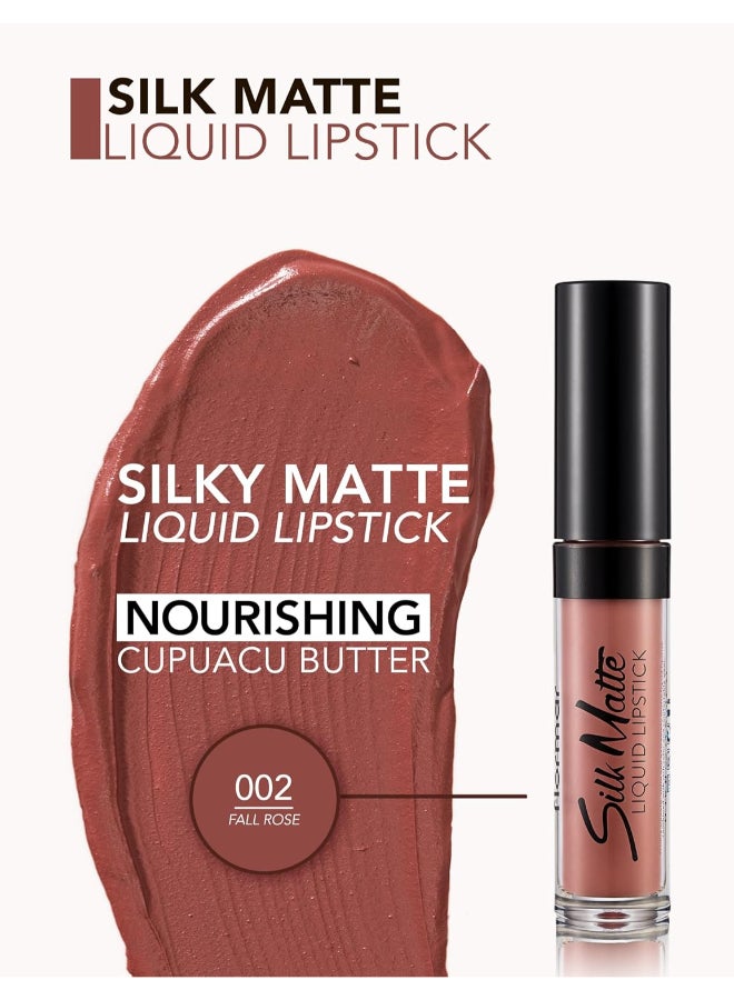 flormar Silk Matte Liquid Lipstick 02 Fall Rose - Image 3