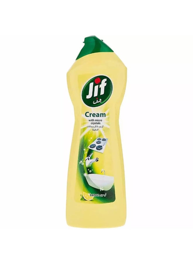 Jif منظف كريمة جيف مع بلورات دقيقة - ليمون - Image 2