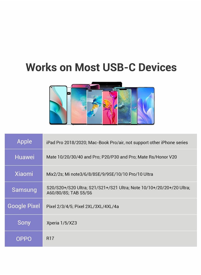 Excefore - محول سماعة رأس وشاحن USB C إلى 3.5 مم، مقسم USB C 2 في 1 إلى مقبس الصوت وكابل دونجل للشحن السريع، متوافق مع Samsung Galaxy S20 S21+، Note 20 10، Google Pixel 2 3 4 XL - Image 1