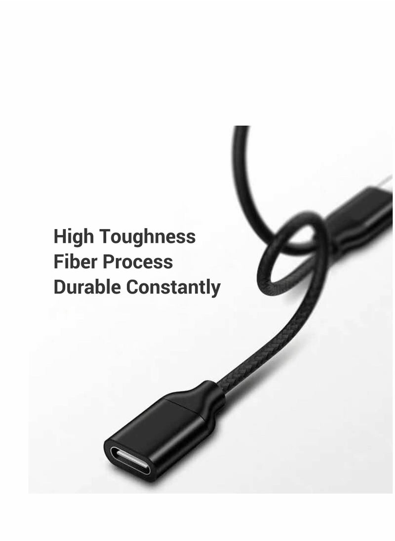 Excefore - محول سماعة رأس وشاحن USB C إلى 3.5 مم، مقسم USB C 2 في 1 إلى مقبس الصوت وكابل دونجل للشحن السريع، متوافق مع Samsung Galaxy S20 S21+، Note 20 10، Google Pixel 2 3 4 XL - Image 1