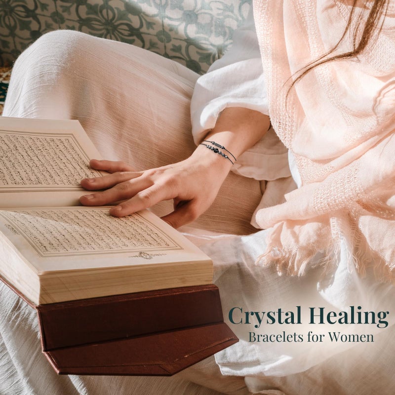 ZOKCC Crystal Healing Bracelets Gifts for Women: Christmas Gifts for Women - Spiritual Natural Stone Empath Protection Bracelets Birthday Graduation Gifts for Friends Sister Mom Daughter - Image 3