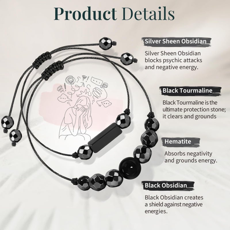 ZOKCC Crystal Healing Bracelets Gifts for Women: Christmas Gifts for Women - Spiritual Natural Stone Empath Protection Bracelets Birthday Graduation Gifts for Friends Sister Mom Daughter - Image 2