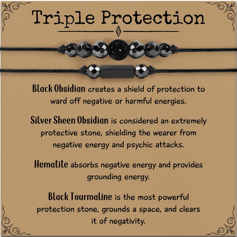 ZOKCC Crystal Healing Bracelets Gifts for Women: Christmas Gifts for Women - Spiritual Natural Stone Empath Protection Bracelets Birthday Graduation Gifts for Friends Sister Mom Daughter - Image 1