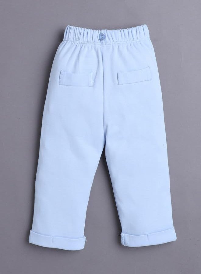 BUMZEE طقم ملابس داخلية قطنية بأكمام طويلة للأولاد من BUMZEE، لون أزرق فاتح وأبيض - 9-12 شهرًا (Peb10801E-pbl) - Image 5