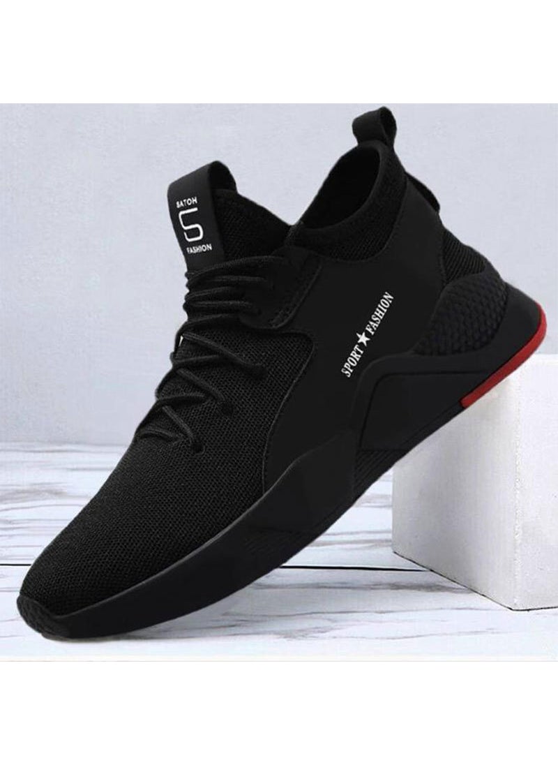 Generic - 2023 Autumn Fashion Mens Mesh Sneakers Big Size Black and White - Image 1