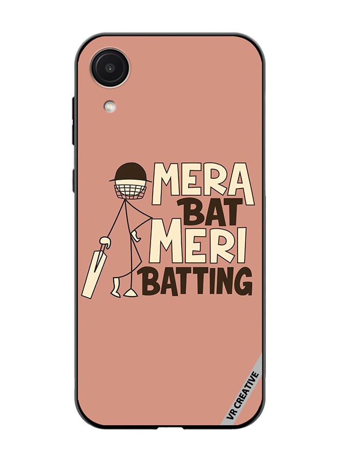 VR CREATIVE Protective Case Cover For Samsung Galaxy A03 Core Mera Bat Meri Batting Design Multicolour - Image 1