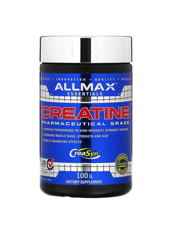 ALLMAX, Creatine, Pharmaceutical Grade, Unflavored, 3.53 oz (100 g)