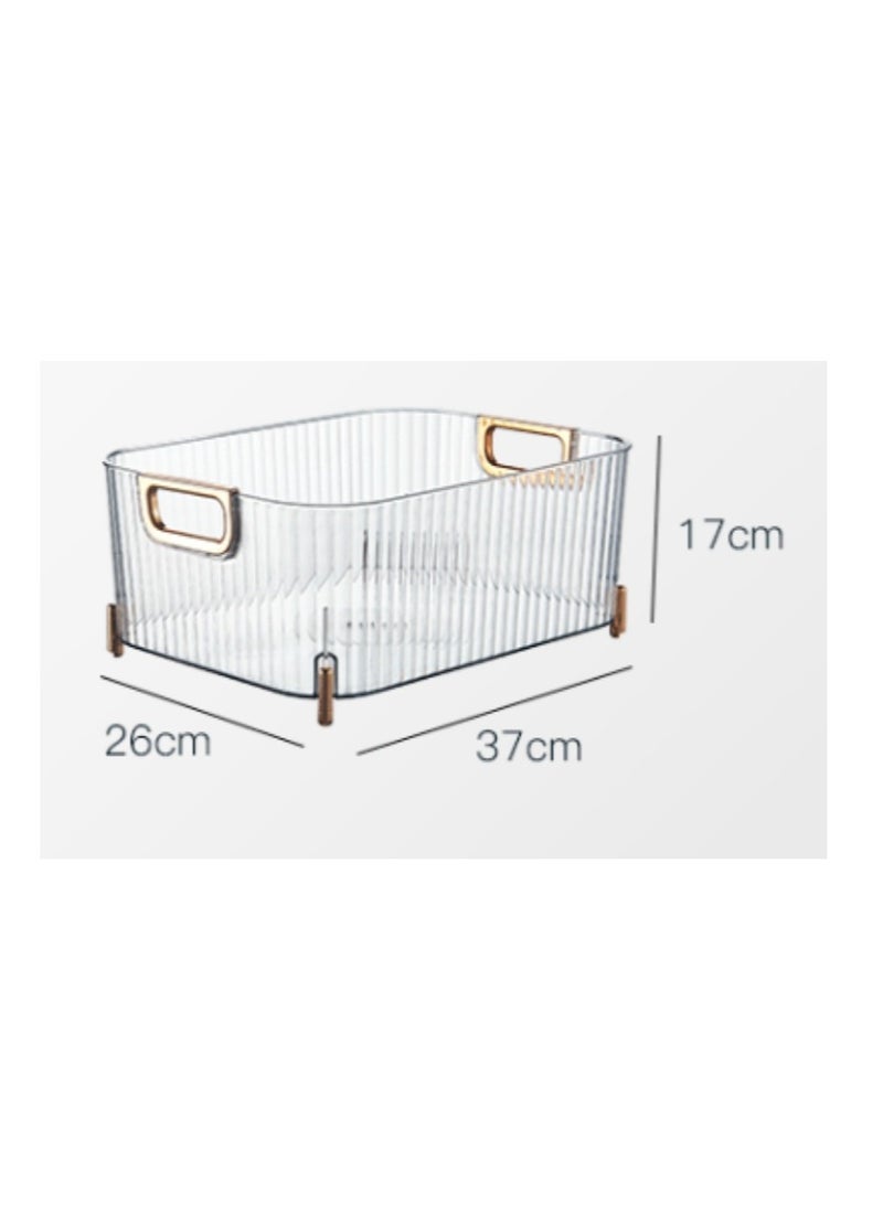 1 Pack Large Home Storage and Organizers Basket Bin with Handle for Craft, Sewing, Art Supplies Holds Paint Brushes, Office Document Etc  Multipurpose  Organizer  - Image 3
