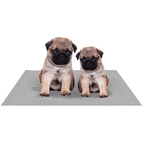 Amorite Waterproof Reusable Washable Dog Bed Sheet for Bed Protector (50cm X 70cm) Grey - Image 1