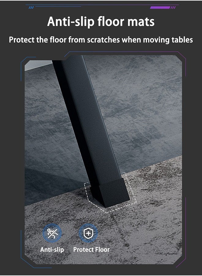 WAMIT - Gaming Table, Office Desk Computer table Gaming Desk,120 * 60CM Home Office Desk, Extra Large Modern Ergonomic Black PC Table Gamer Workstation Black(120*60*75CM) - Image 1