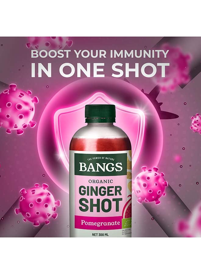 BANGS Organic Ginger Shot With Pomegranate 300ml - Image 2