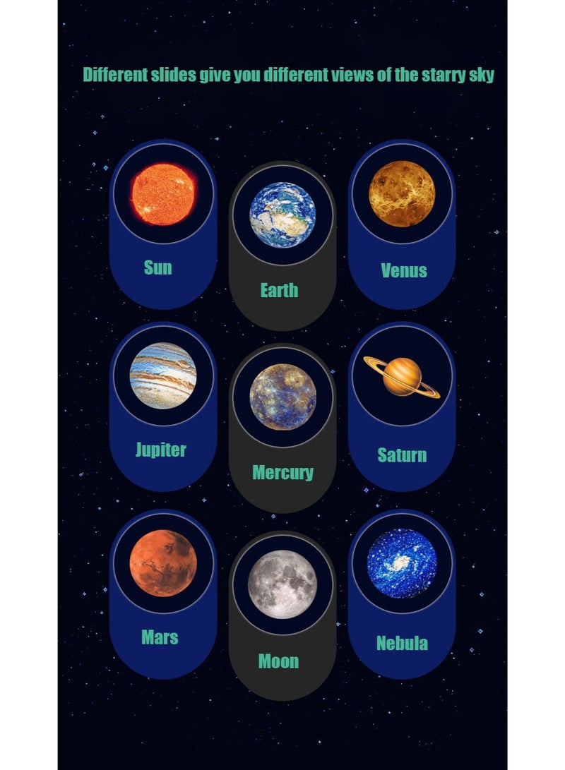 New starry sky light moonlight starlight bedroom creative LED night logo projection light network celebrity background light, 10 planetary diagram  - Image 5
