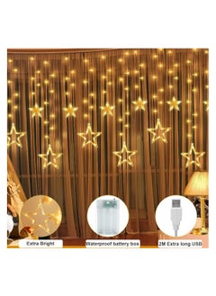 Generic Star Curtain Lights with Remote with USB  - Image 3