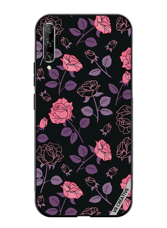 VR CREATIVE Protective Case Cover For Huawei Nova Y9S Pink And Purple Flowers Design Multicolour - Image 1