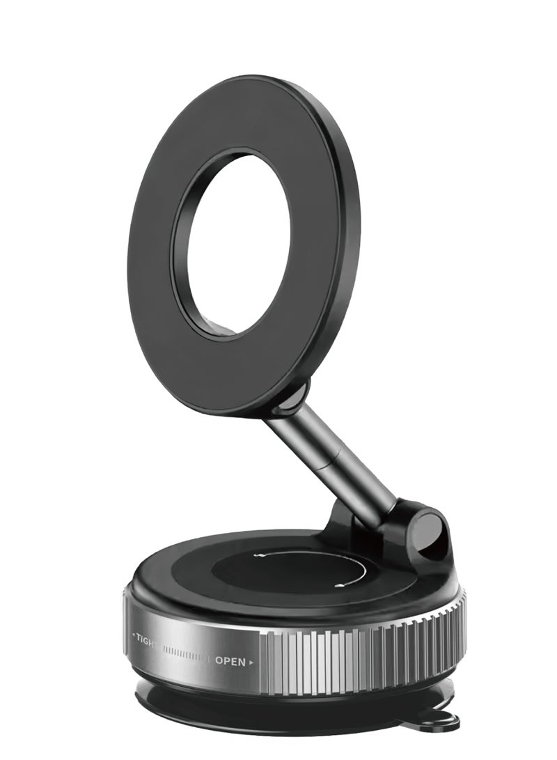 Cat - Cot حامل هاتف السيارة المغناطيسي كات-كوت مع مغناطيس قوي جداً وكوب شفط | قاعدة هاتف دوارة 360° للوحة القيادة، الزجاج الأمامي وكونسول الوسط | حامل عالمي من ABS + سيليكون | CT-07 - Image 1