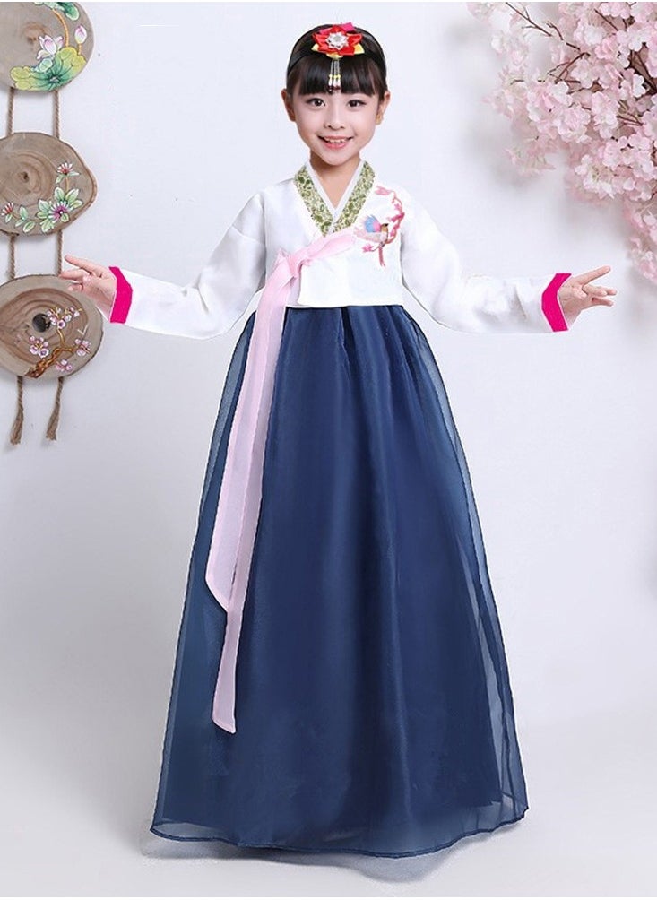 Al Aoyama - Al Aoyama Gril KoreanTraditional Long Sleeve Hanbok Dress Cosplay Costume - Image 1