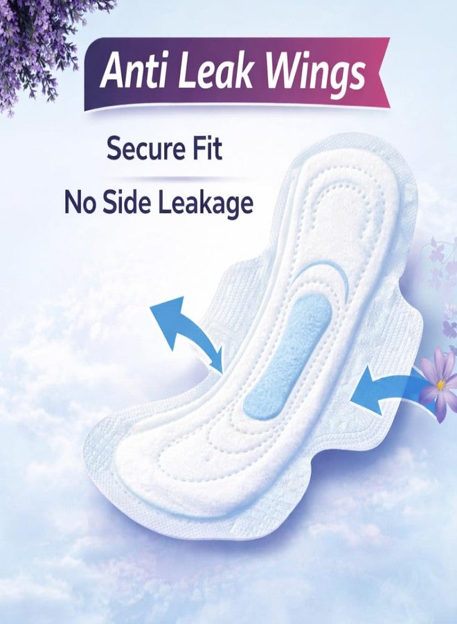 Jiswap Ultra Thin Rash-Free Sanitary Pads for Women (Pack of 50) | XXXL Sizes | Leak-Proof, 2X Fast Absorption, Odor Control | Heavy Flow & Overnight Protection - Image 3