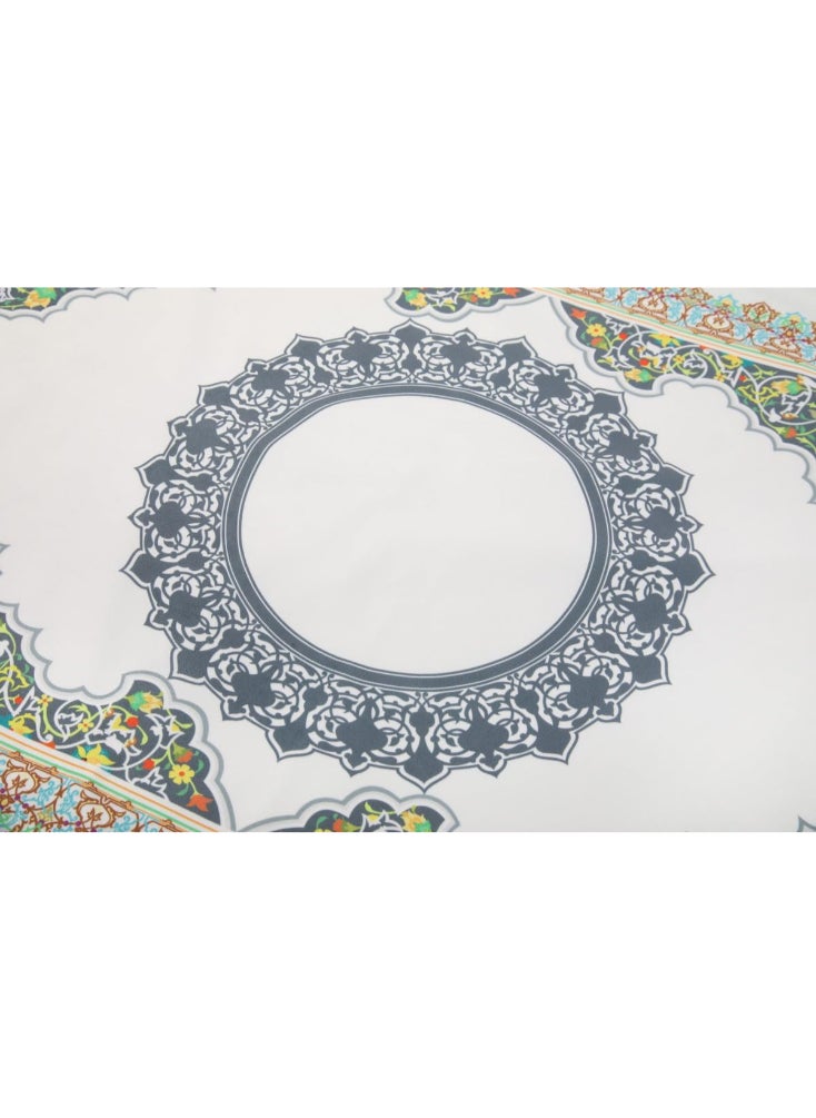 ماتكس - سجادة صلاة مخملية مع حافظة سجاد، 68x117 سم - متعددة الالوان - Image 1