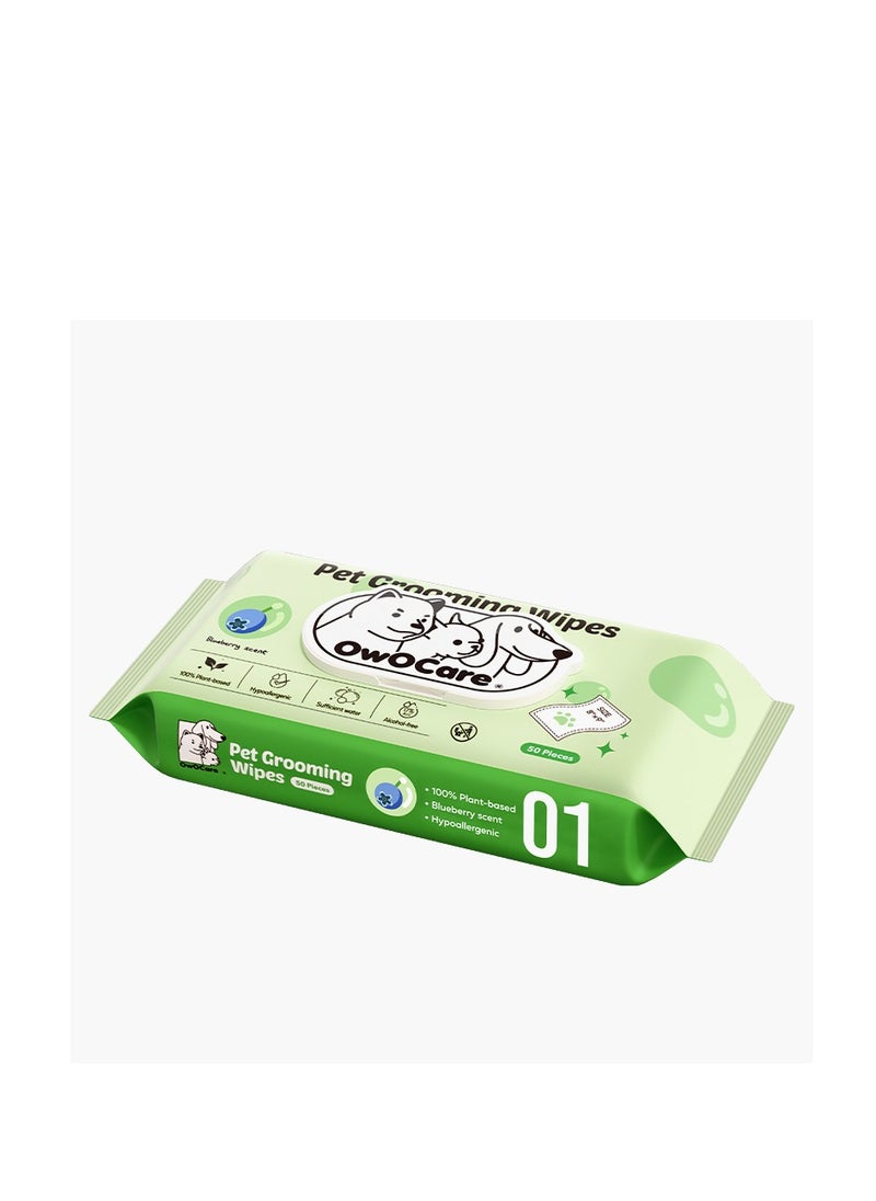 owocare - Owocare Pet Wipes Blueberry Scent 50 sheets - Image 1