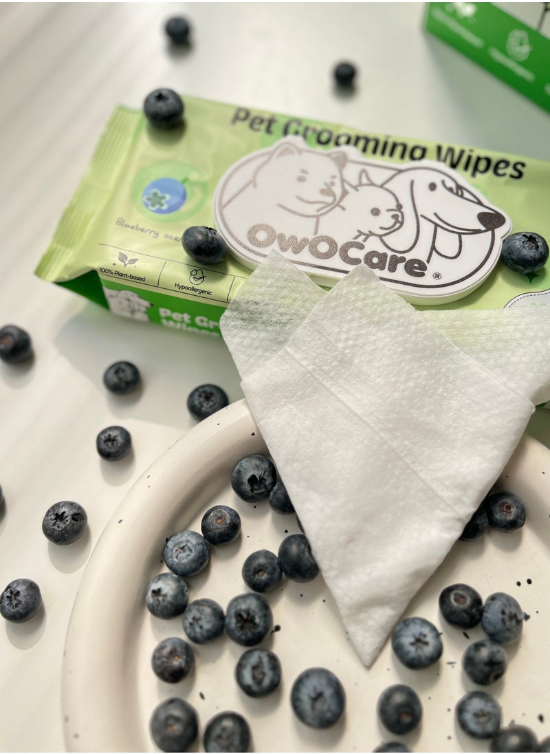 owocare - Owocare Pet Wipes Blueberry Scent 50 sheets - Image 1