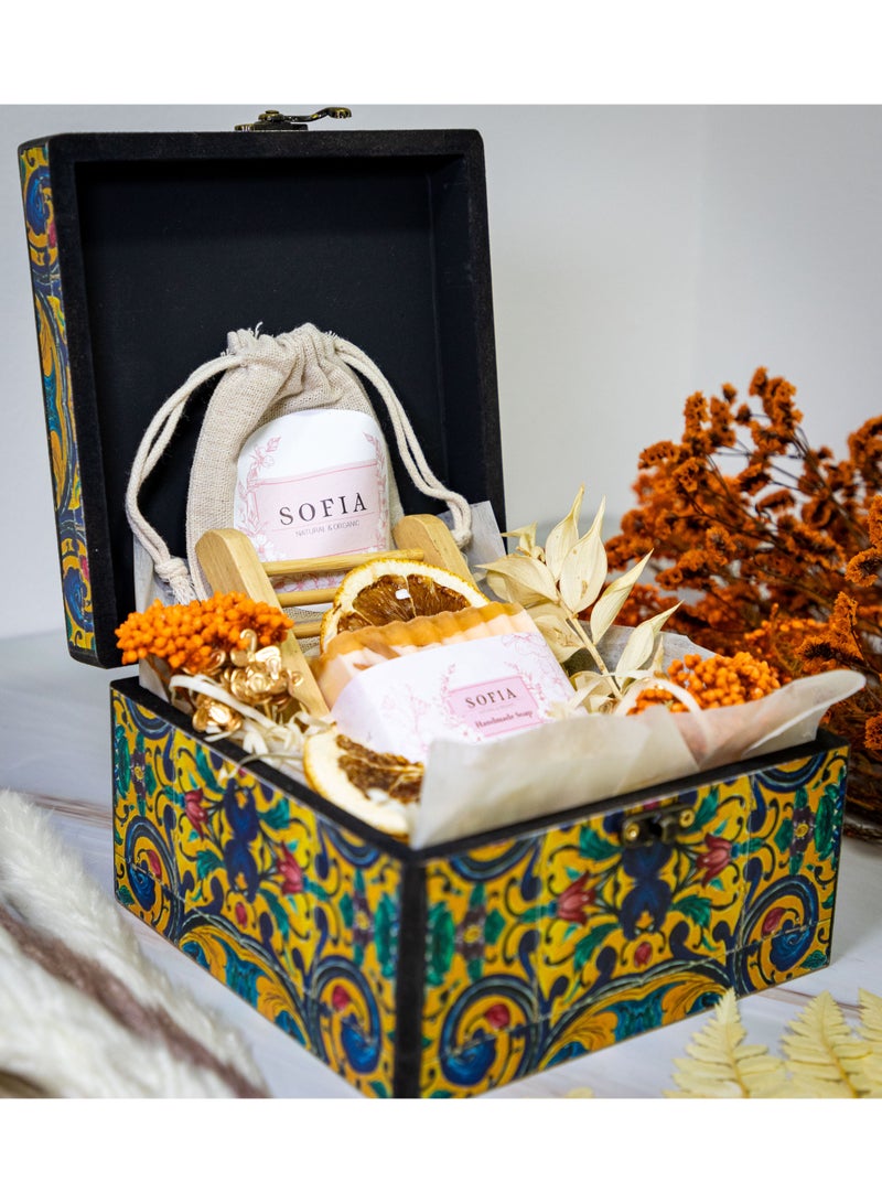 Sofia Nature Orange Aromatherapy Soap Collection Gift Set- Birthday Gift - Image 1
