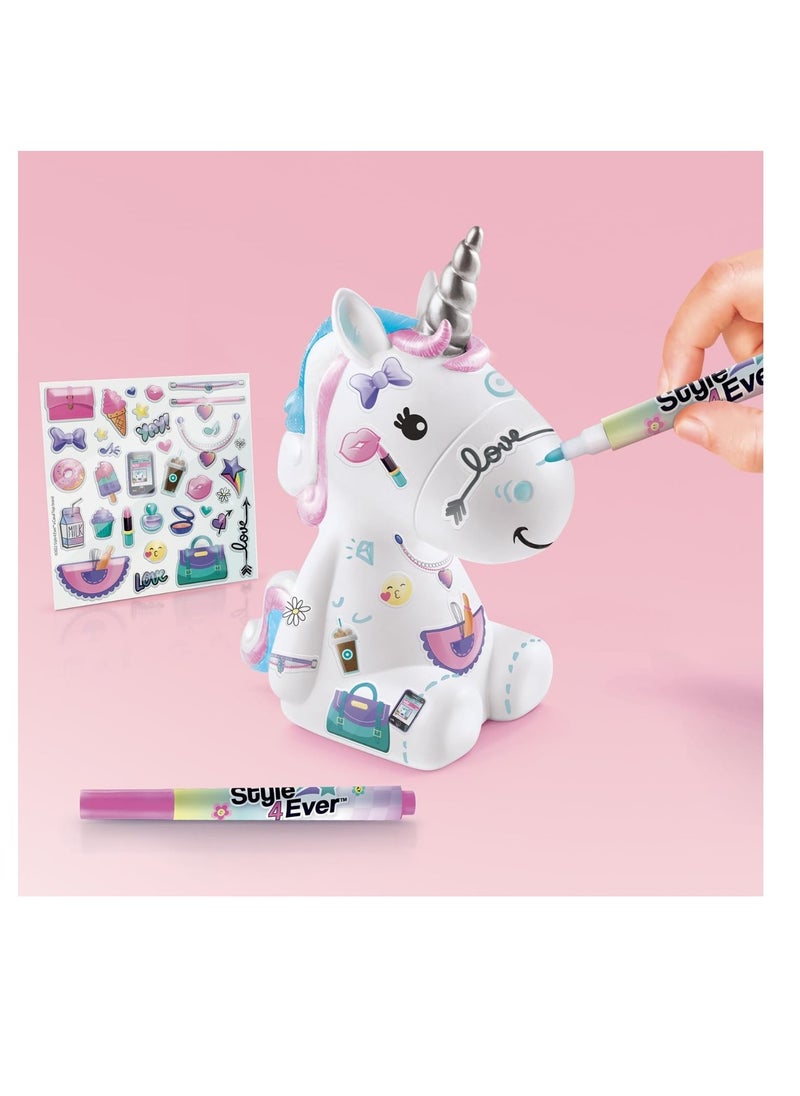 Canal Toys - Canal Toys - Style 4 Ever - The Unicorn Family, Unicorn Mom and Two Babies Figurines to Decorate - Image 1