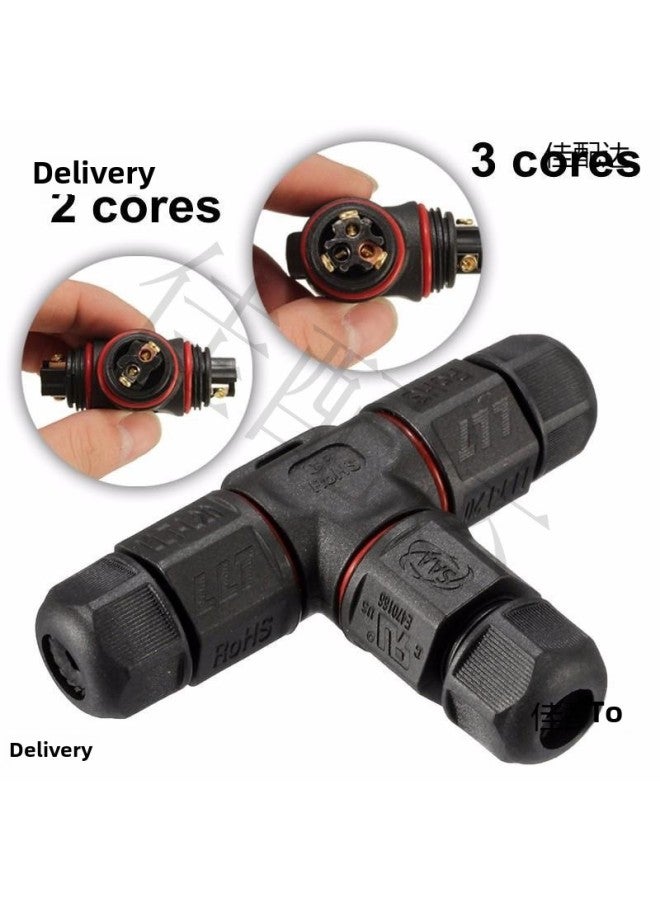 Screw Wiring Cold-pressed Solder-free Cable Aviation Plug, Connector, Wire-to-wire Connector-Color:L20t Tee 5 Core - Image 5