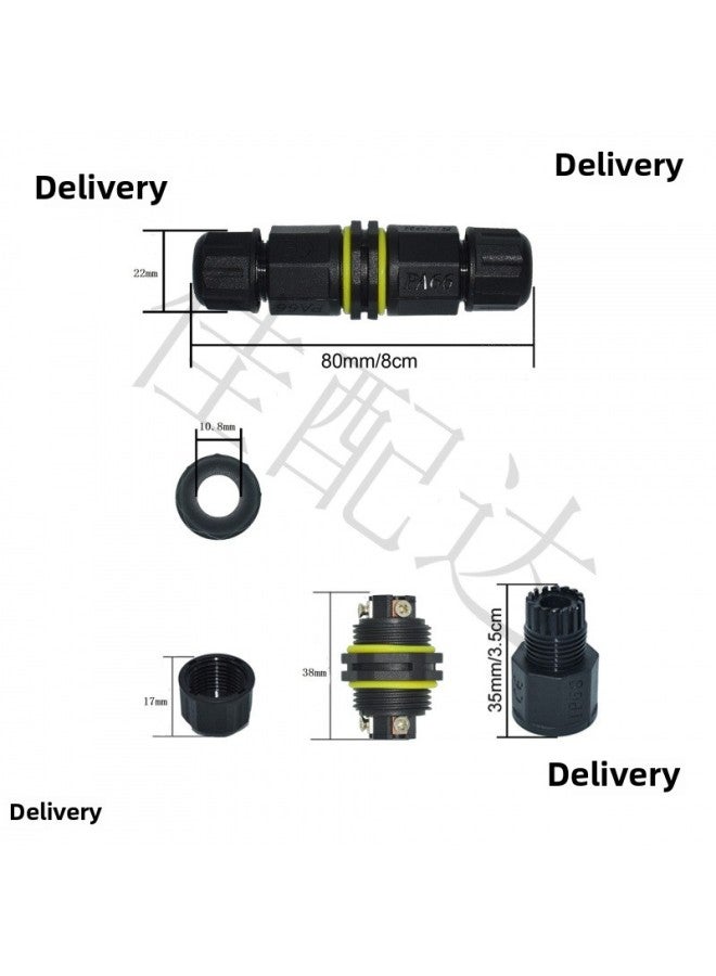 Screw Wiring Cold-pressed Solder-free Cable Aviation Plug, Connector, Wire-to-wire Connector-Color:L20t Tee 5 Core - Image 3