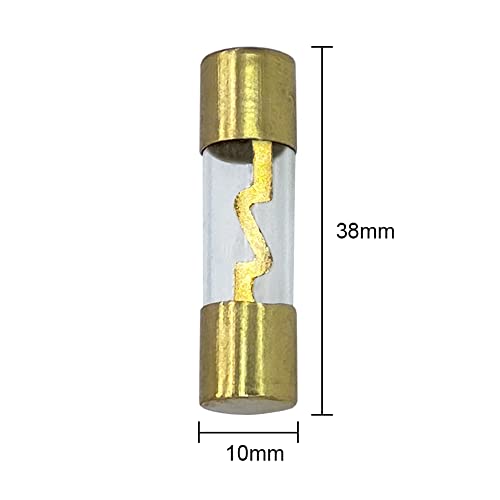 AA فيوز A.A AGU 80A 80 أمبير زجاجي ذهبي متصل للسيارات/أوتو/مارين للصوتيات ومضخم الطاقة (80 أمبير) - Image 2