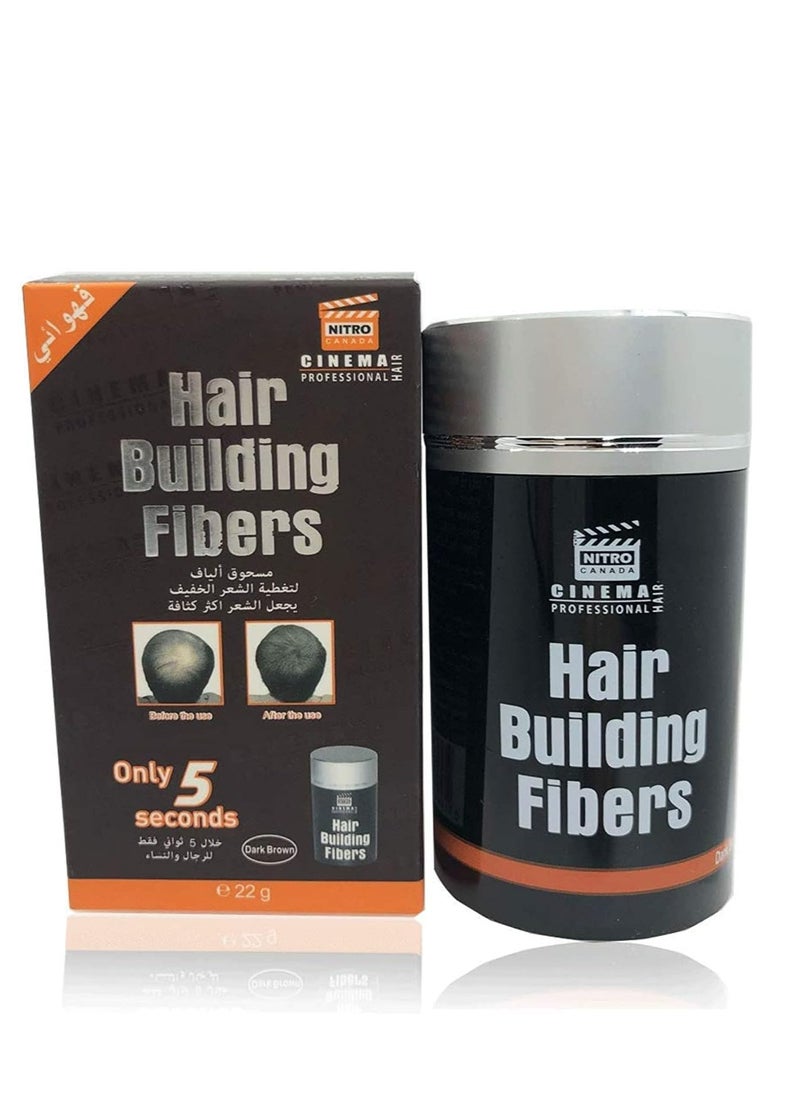 NITRO CANADA Dark Brown Hair Building Fiber 22 g  - Image 1