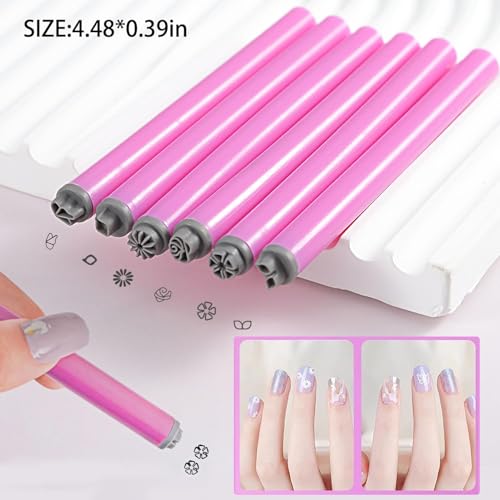 bolt bee Professional Nail Art Embossing Pen Set Silicone Pattern Stamping Tools for Gel Polish, 3D Flower and Leaf Design, DIY Manicure Kit, Salon and Home Use - Image 3
