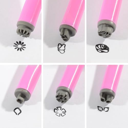 bolt bee Professional Nail Art Embossing Pen Set Silicone Pattern Stamping Tools for Gel Polish, 3D Flower and Leaf Design, DIY Manicure Kit, Salon and Home Use - Image 4