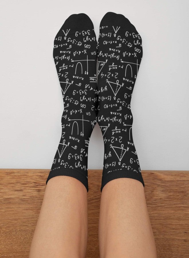 ياتيه جوارب ياتيه للجبر والهندسة والرياضيات المجردة، جوارب متوسطة الطول، جوارب رسمية، جوارب طويلة غير رسمية للرجال والنساء والأولاد والبنات - Image 3