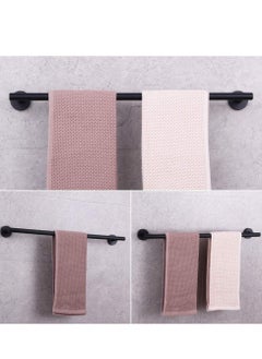 MIXDE Modern 4-Piece Bathroom Hardware Set 24-Inch Towel Bar Toilet Paper Holder and 2X Towel Hook Wall Mounted Brushed SUS 304 Stainless Steel  - Image 3