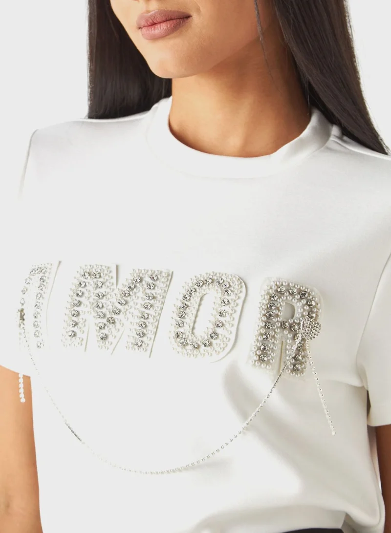تواكستريمز Crew Neck Graphic T-Shirt