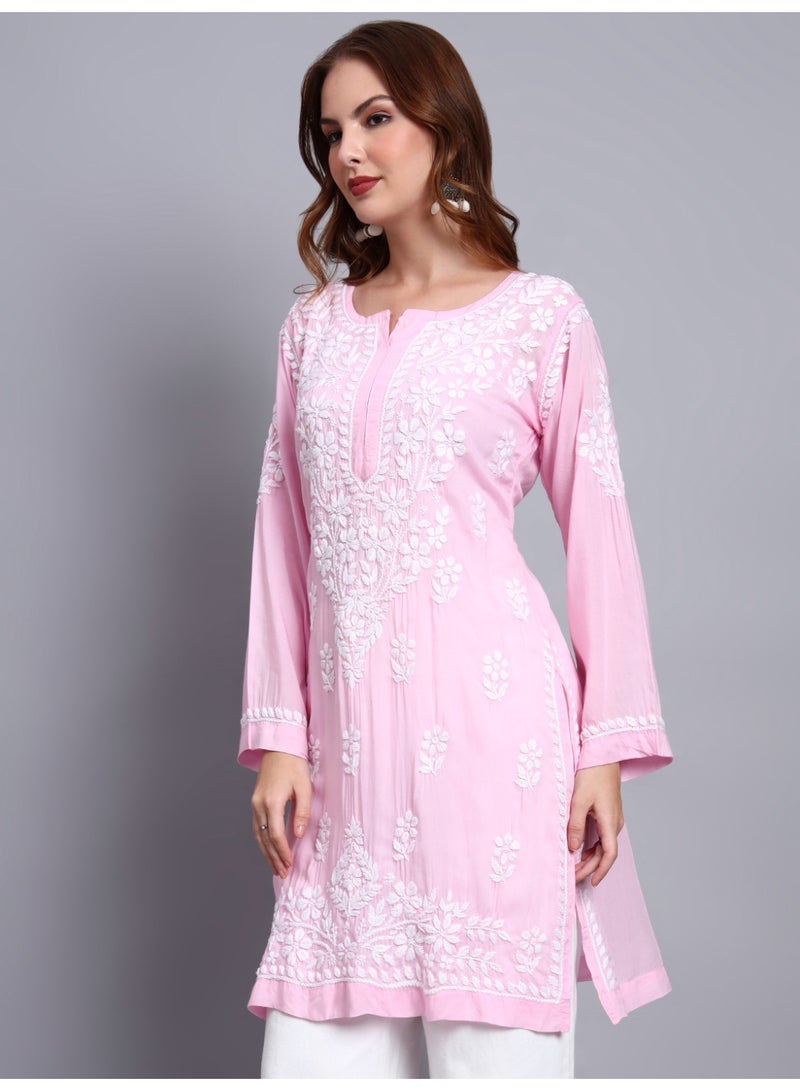 الايا كرت مودال مطرز يدويًا بالتشيكانكاري للنساء - Image 4