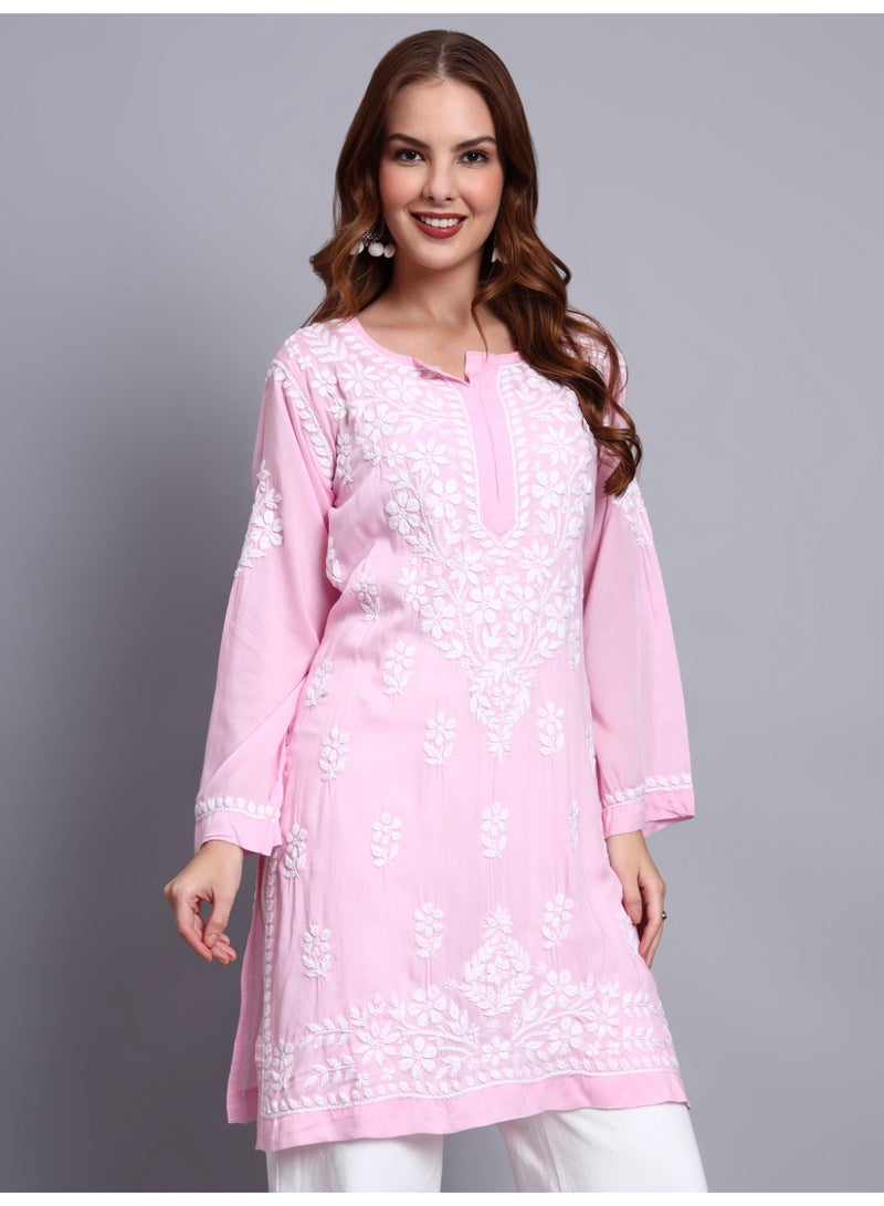 الايا كرت مودال مطرز يدويًا بالتشيكانكاري للنساء - Image 5