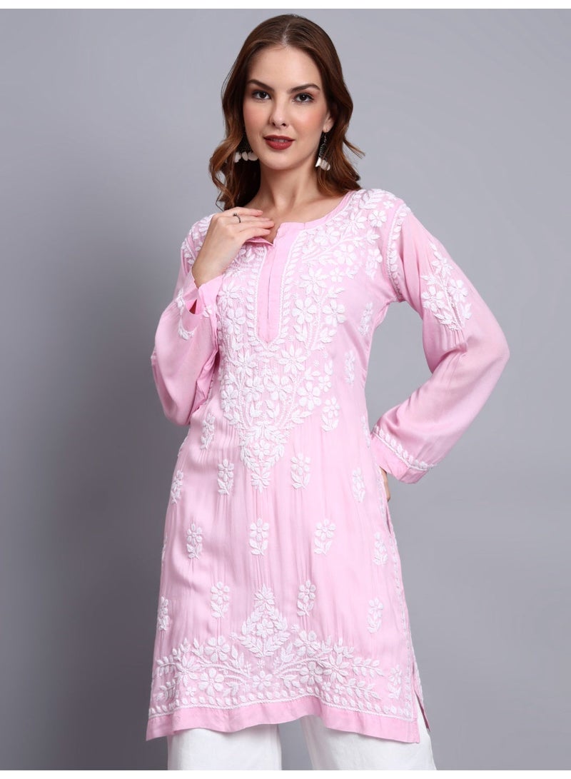 الايا كرت مودال مطرز يدويًا بالتشيكانكاري للنساء - Image 1