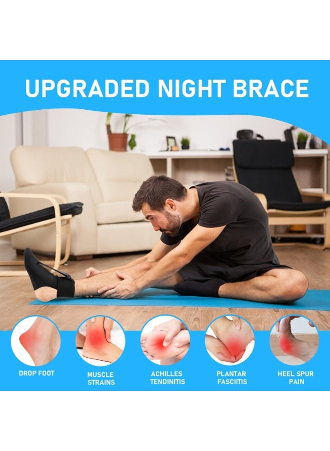 OSHIMA Plantar Fasciitis Relief Night Splint, Achilles Tendonitis Sock with Arch Cushion Foot Drop & Achilles Tendonitis Brace, Achilles Tendonitis Sock with Arch Cushion Day & Night（m） - Image 4