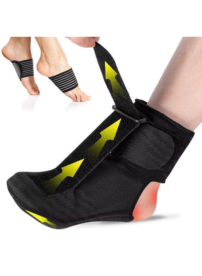 OSHIMA Plantar Fasciitis Relief Night Splint, Achilles Tendonitis Sock with Arch Cushion Foot Drop & Achilles Tendonitis Brace, Achilles Tendonitis Sock with Arch Cushion Day & Night（m） - Image 1