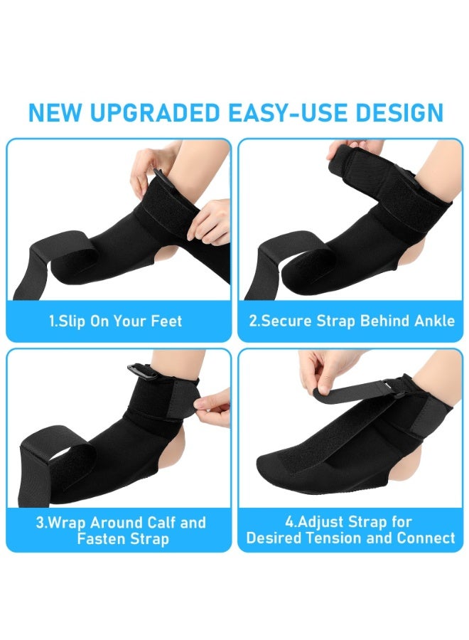 OSHIMA Plantar Fasciitis Relief Night Splint, Achilles Tendonitis Sock with Arch Cushion Foot Drop & Achilles Tendonitis Brace, Achilles Tendonitis Sock with Arch Cushion Day & Night（m） - Image 3