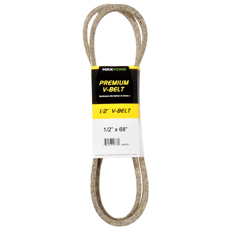 Maxpower 347511 Premium Belt Reinforced with Kevlar Fiber Cords 12 x 68