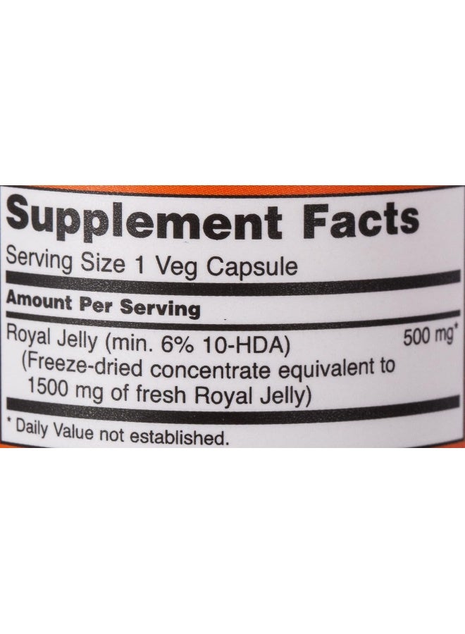 Now Foods Royal Jelly 1500Mg Caps. 60'S Freeze Dried - Image 4