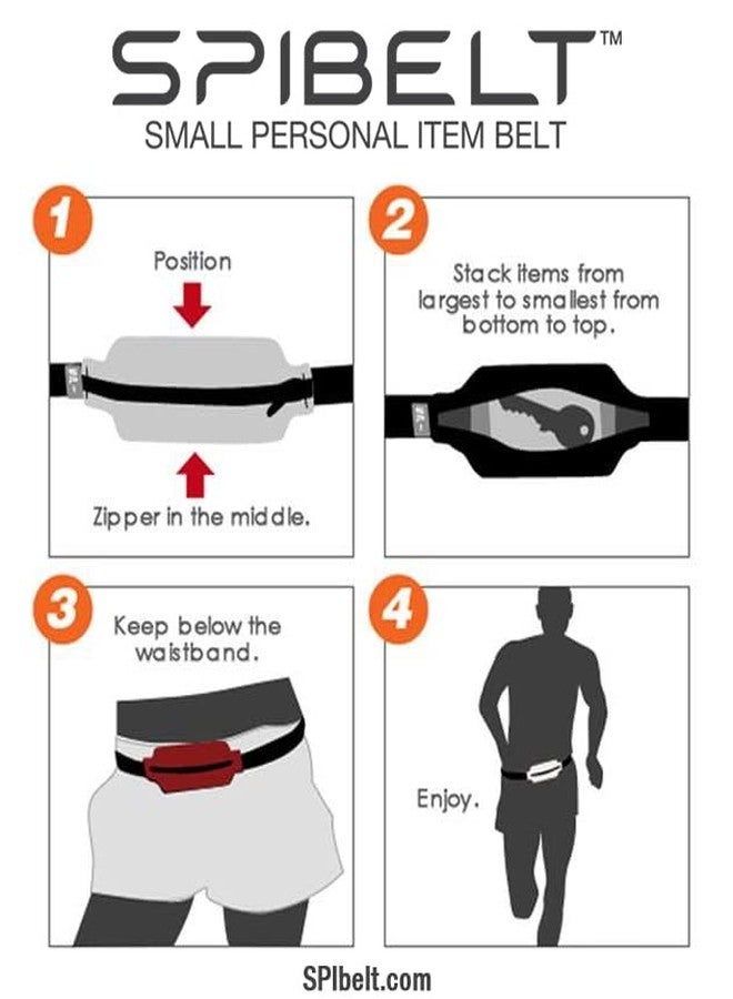 SPIbelt Running Belt with Large Pocket Unisex Phone Holder for Running, Phone Bag, Anti-Bounce Running Expandable, Adjustable, Steel Blue, One Size - Image 3