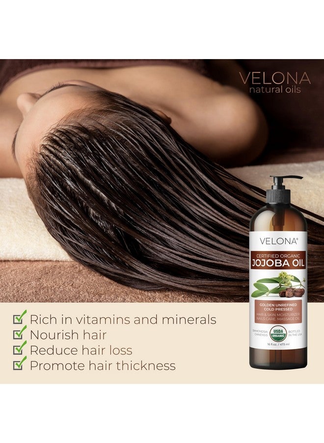 فيلونا زيت الجوجوبا العضوي من فيلونا، 8 أونصة سائلة - نقي 100%، غير مكرر، معصور على البارد، للعناية بالوجه والشعر والجسم، وللبشرة المعرضة لحب الشباب، وعلامات التمدد، والبشرة المحيطة بالأظافر (مع مضخة) - Image 4