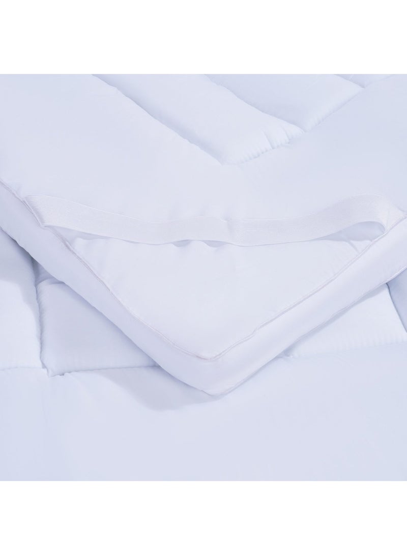 Pan Home Room Essential Mattress Topper 160x200+4cm-White - Image 3
