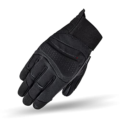 SHIMA AIR 2.0 MEN Motorcycle Gloves for Men - Ventilated, Summer Biker Riding Gloves Mesh with Knuckle and Finger Protectors, Reinforced Palm (Black, L) - Image 1