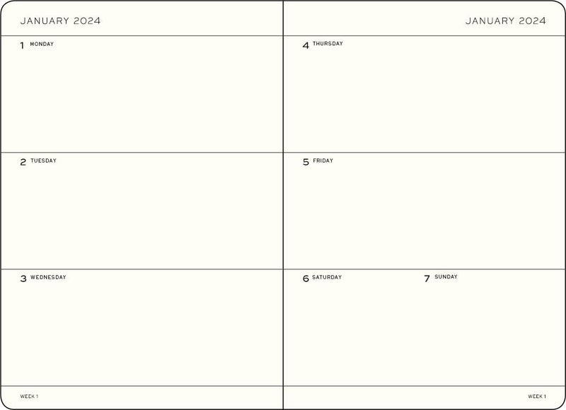 LEUCHTTURM1917 LEUCHTTURM1917  Weekly Planner 2024 with extra booklet Pocket A6 Softcover Forest Green Jan 1  Dec 31 2024  - Image 2